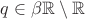 $q\in\beta\mathbb R\setminus\mathbb R$