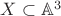 $X\subset \mathbb A^3$