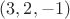 $(3,2,-1)$