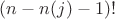 $(n-n(j)-1)!$