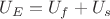 $U_{E}=U_{f}+U_{s}$