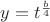 $y=t^{\frac{b}{4}}$
