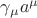 $\gamma_{\mu} a^{\mu}$