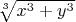 $\sqrt[3]{x^3+y^3} $