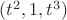 $(t^2,1,t^3)$ $(t^2,1,t^3)$