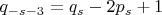 $q_{-s-3}=q_s-2p_s+1$