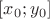 $\left[ {x_0 ;y_0 } \right]$