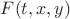 $F(t,x,y)$