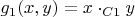 $g_1(x,y)=x\cdot_{C1}y$