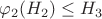 $\varphi_2(H_2)\leq H_3$