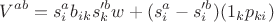 $$V^{ab}=s^a_ib_{ik}s'^b_kw+(s^a_i-s'^b_i)(1_kp_{ki})$$