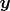 $\boldsymbol{y}$