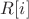 $R[i]$