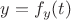 $y=f_y(t)$