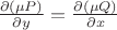 $\[\frac{{\partial (\mu P)}}{{\partial y}} = \frac{{\partial (\mu Q)}}{{\partial x}}\]$