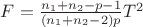 $F= \frac{ n_1+ n_2-p-1}{( n_1+ n_2-2) p} T^2$