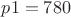 ${p1} = {780}$