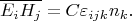 $$
\overline{E_iH_j}=C\varepsilon_{ijk}n_k.
$$