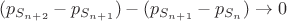 $(p_{S_{n+2}}-p_{S_{n+1}}) - (p_{S_{n+1}}-p_{S_{n}})\to0$