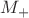 $M_+$