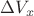 \Delta V_x