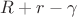 $R+r-\gamma$