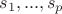$s_1,...,s_p$