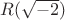 ${R}(\sqrt{-2})$