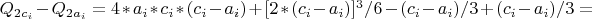 $Q_{2c_i}-Q_{2a_i}=4*a_i*c_i*(c_i-a_i)+[2*(c_i-a_i)]^3/6-(c_i-a_i)/3+(c_i-a_i)/3=$