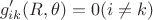 $$g'_{ik}(R,\theta)=0 (i \neq k)$$
