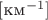 $[\text{км}^{-1}]$