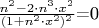 $\frac{n^2-2\cdot n^3\cdot x^2}{(1+n^2 \cdot x^2)^2}$=0