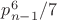 $p_{n-1}^6/7$