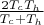 $\frac{2T_cT_h}{T_c+T_h}$