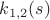 $k_{1,2}(s)$