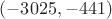 $(-3025,-441)$