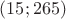 $(15;265)$