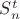 $S_n^t$ $S_n^t$