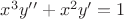 $x^3y''+x^2y'=1$