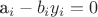 a_i-b_iy_i=0