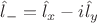 $\hat l_{-}= \hat l_x-i \hat l_y$
