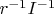$r^{-1} I^{-1}$