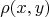 \[\rho (x,y)\]