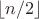 $\left \lfloor  n/2\right \rfloor$