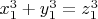 $x_1^3+y_1^3=z_1^3$