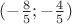 $(-\frac{8}{5};-\frac{4}{5})$