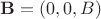 $\mathbf{B}=(0,0,B)$