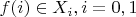 $f(i)\in X_i,i=0,1$