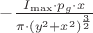 $-\frac{I_{\max}\cdot p_g\cdot x}{\pi\cdot (y^2+x^2)^\frac{3}{2}}$