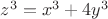 $z^3=x^3+4y^3$